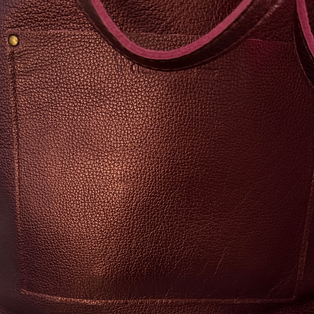 Portland Leather Goods - Full Size Cross Body zipper - ultraviolet - Picture 3 of 10